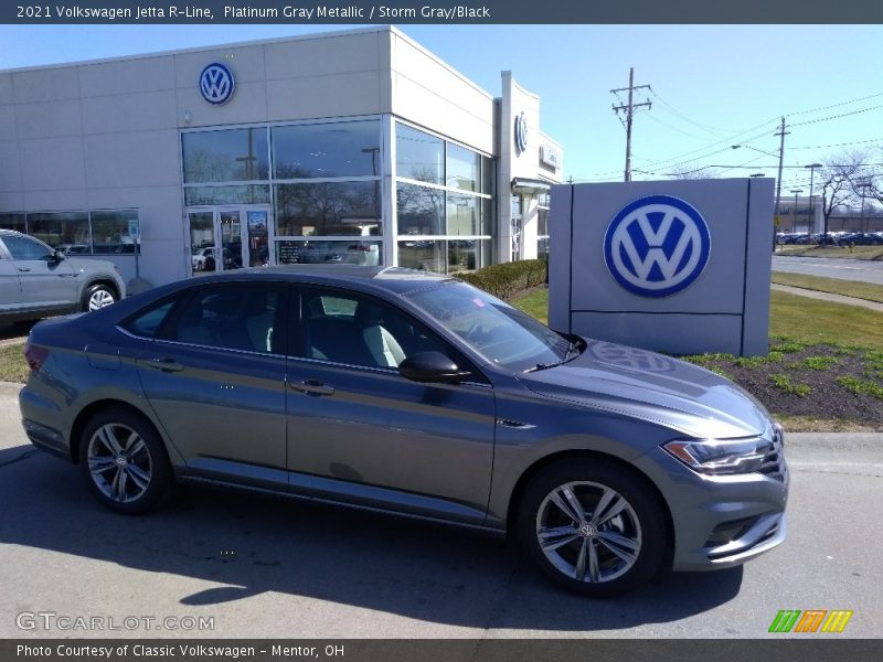 Front 3/4 View of 2021 Jetta R-Line