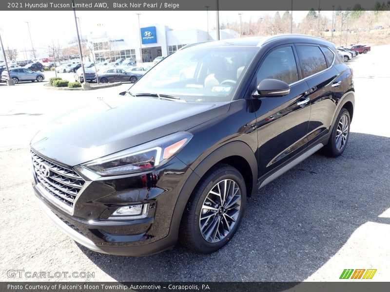 Black Noir Pearl / Beige 2021 Hyundai Tucson Limited AWD