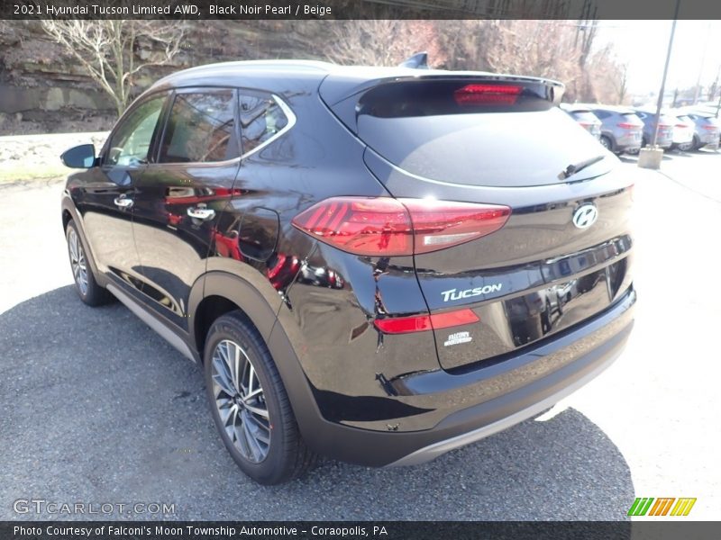 Black Noir Pearl / Beige 2021 Hyundai Tucson Limited AWD