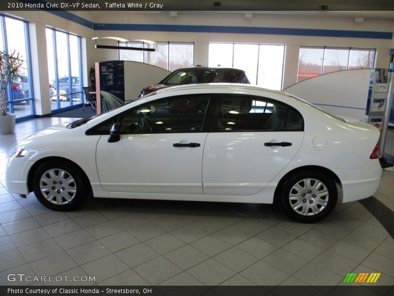 Taffeta White / Gray 2010 Honda Civic DX-VP Sedan