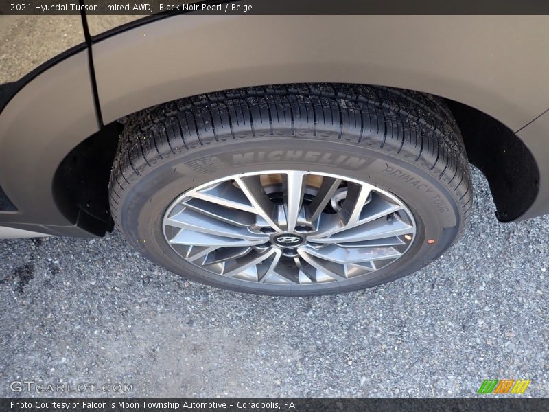 Black Noir Pearl / Beige 2021 Hyundai Tucson Limited AWD