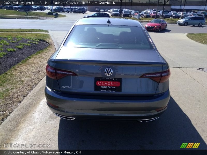 Platinum Gray Metallic / Storm Gray/Black 2021 Volkswagen Jetta R-Line
