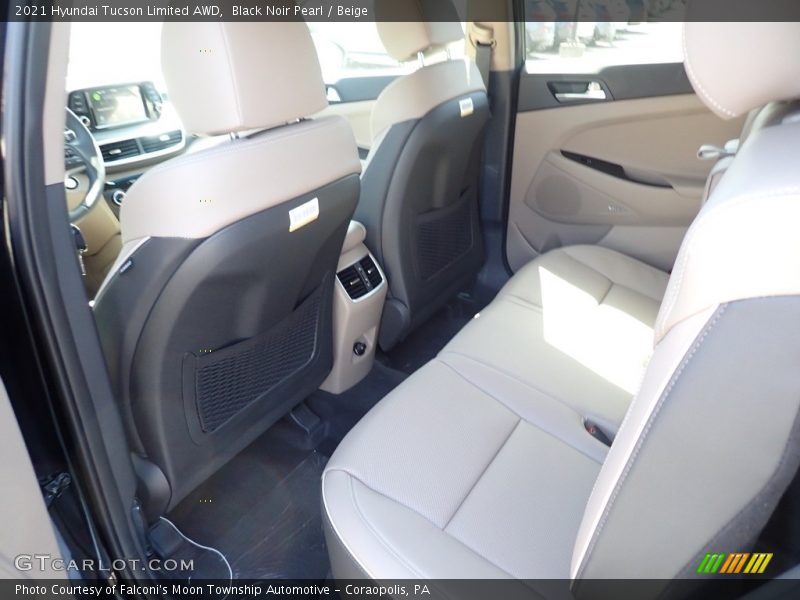 Black Noir Pearl / Beige 2021 Hyundai Tucson Limited AWD
