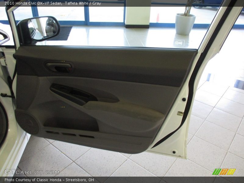 Taffeta White / Gray 2010 Honda Civic DX-VP Sedan