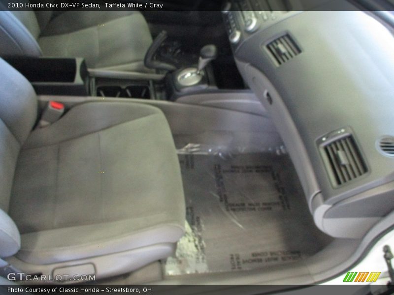 Taffeta White / Gray 2010 Honda Civic DX-VP Sedan