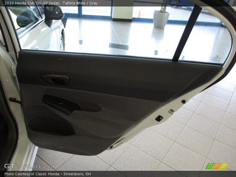 Taffeta White / Gray 2010 Honda Civic DX-VP Sedan