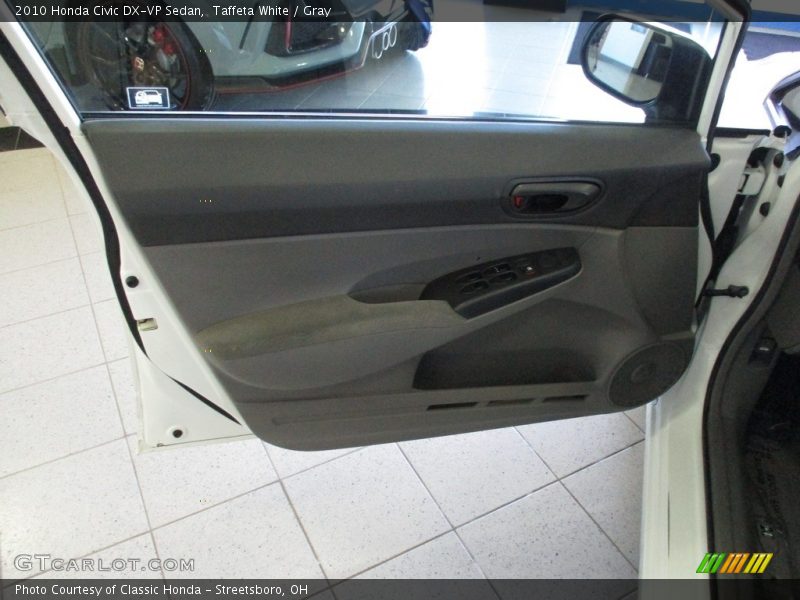 Taffeta White / Gray 2010 Honda Civic DX-VP Sedan
