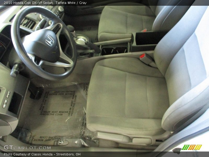 Taffeta White / Gray 2010 Honda Civic DX-VP Sedan