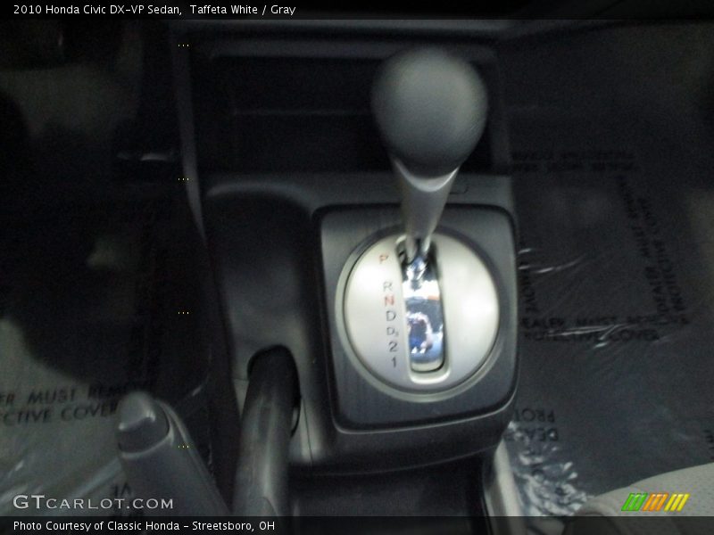 Taffeta White / Gray 2010 Honda Civic DX-VP Sedan