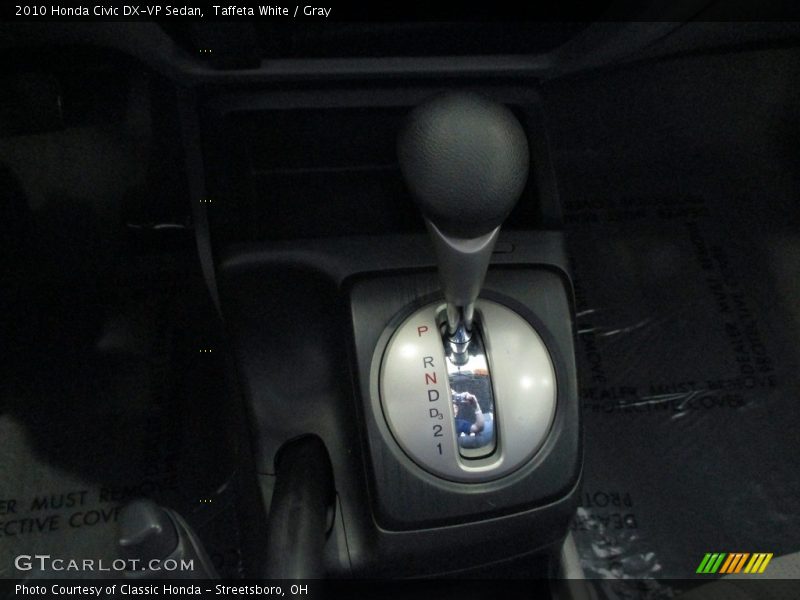 Taffeta White / Gray 2010 Honda Civic DX-VP Sedan