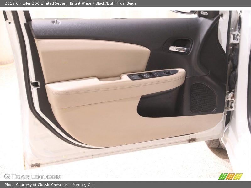 Bright White / Black/Light Frost Beige 2013 Chrysler 200 Limited Sedan