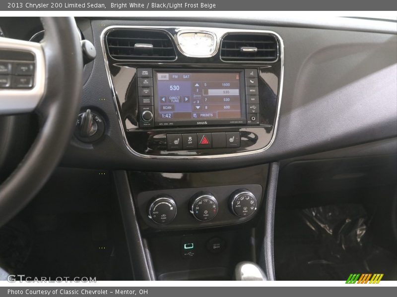 Bright White / Black/Light Frost Beige 2013 Chrysler 200 Limited Sedan