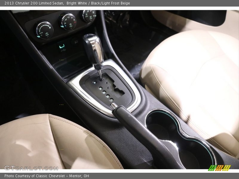 Bright White / Black/Light Frost Beige 2013 Chrysler 200 Limited Sedan