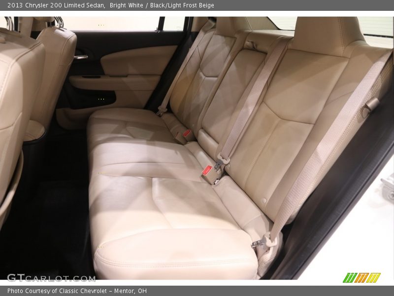 Bright White / Black/Light Frost Beige 2013 Chrysler 200 Limited Sedan