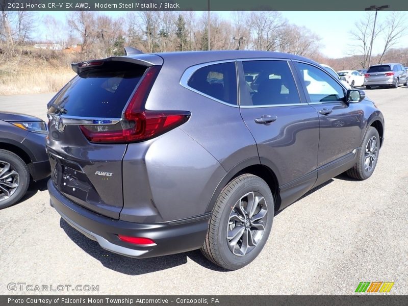 Modern Steel Metallic / Black 2021 Honda CR-V EX AWD