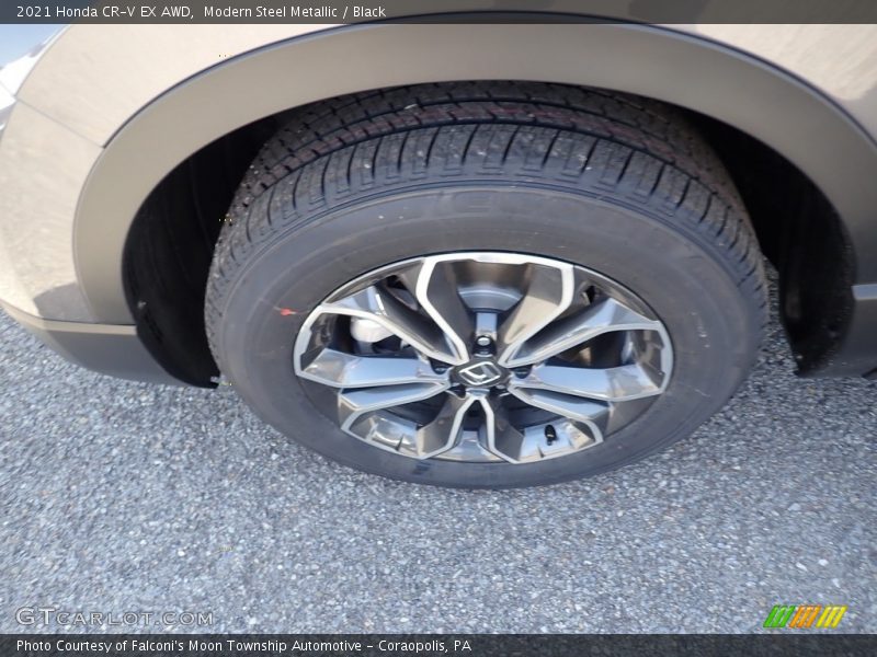 Modern Steel Metallic / Black 2021 Honda CR-V EX AWD