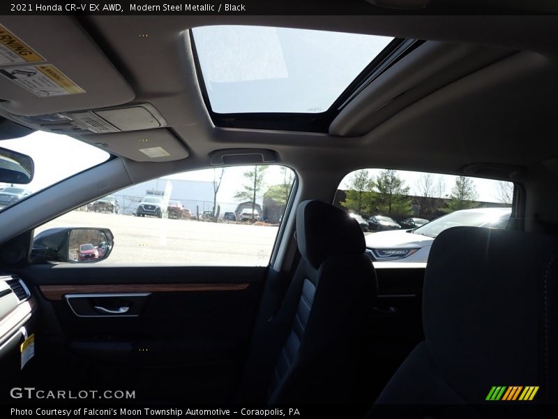 Modern Steel Metallic / Black 2021 Honda CR-V EX AWD
