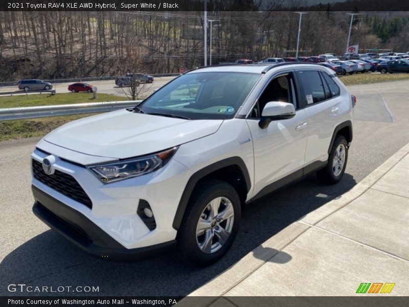 Front 3/4 View of 2021 RAV4 XLE AWD Hybrid