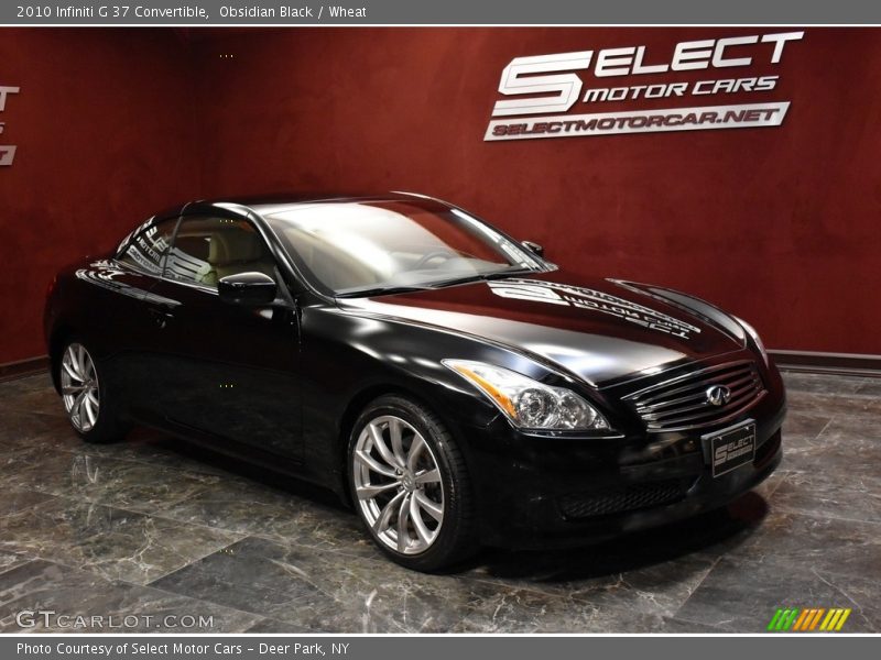 Obsidian Black / Wheat 2010 Infiniti G 37 Convertible