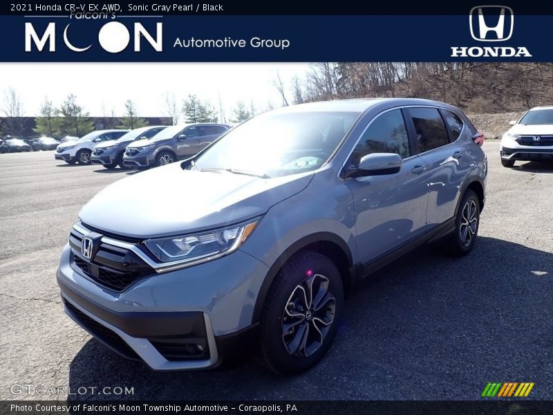 Sonic Gray Pearl / Black 2021 Honda CR-V EX AWD