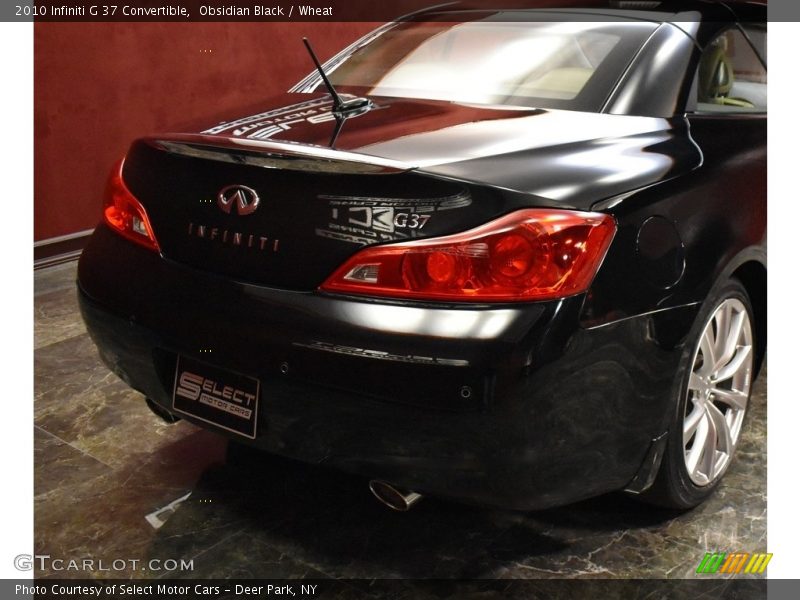 Obsidian Black / Wheat 2010 Infiniti G 37 Convertible