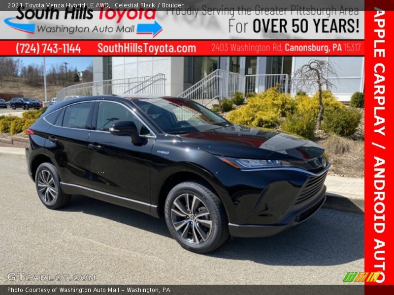 Celestial Black / Boulder 2021 Toyota Venza Hybrid LE AWD