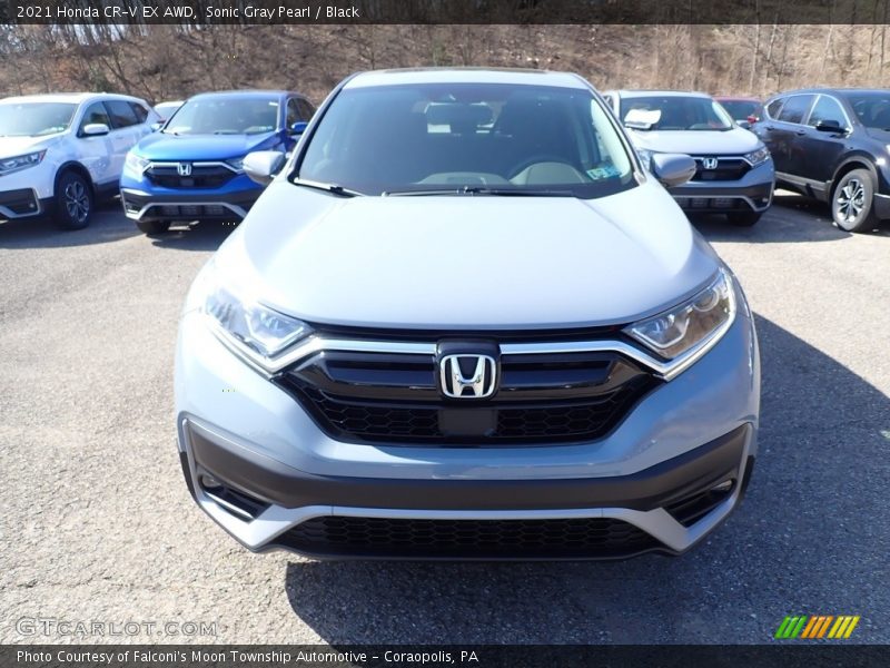 Sonic Gray Pearl / Black 2021 Honda CR-V EX AWD