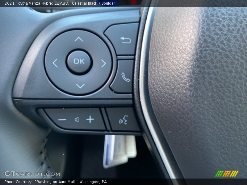 Celestial Black / Boulder 2021 Toyota Venza Hybrid LE AWD