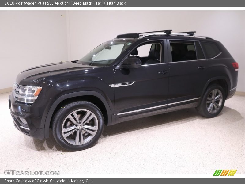 Deep Black Pearl / Titan Black 2018 Volkswagen Atlas SEL 4Motion