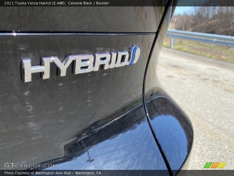 Celestial Black / Boulder 2021 Toyota Venza Hybrid LE AWD