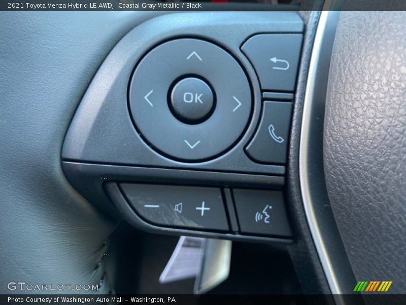 Coastal Gray Metallic / Black 2021 Toyota Venza Hybrid LE AWD