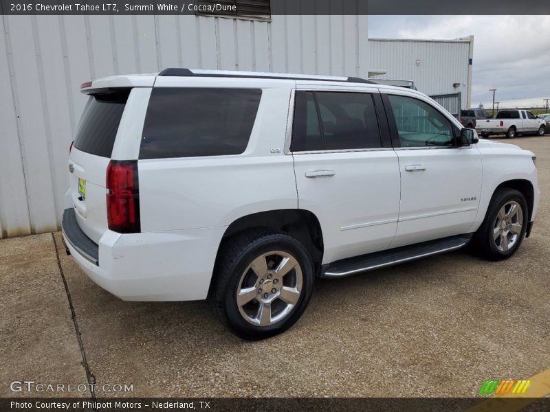 Summit White / Cocoa/Dune 2016 Chevrolet Tahoe LTZ