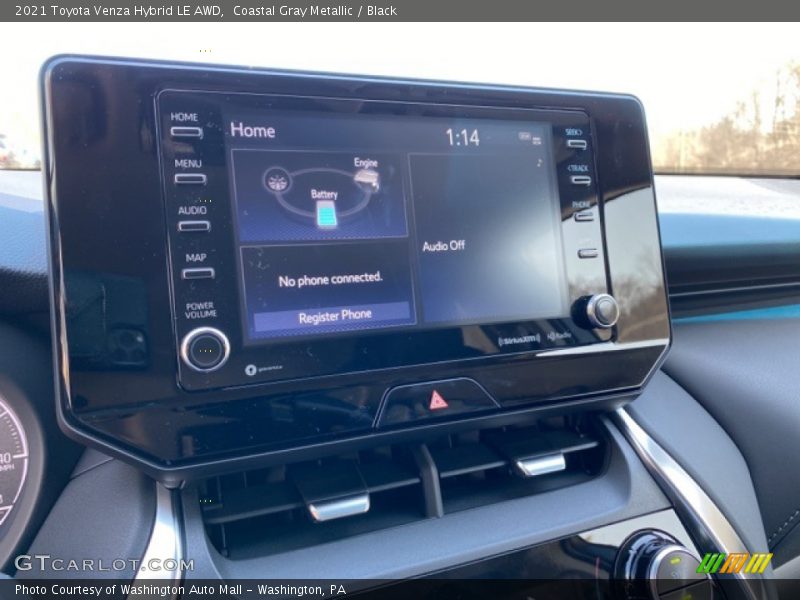 Coastal Gray Metallic / Black 2021 Toyota Venza Hybrid LE AWD