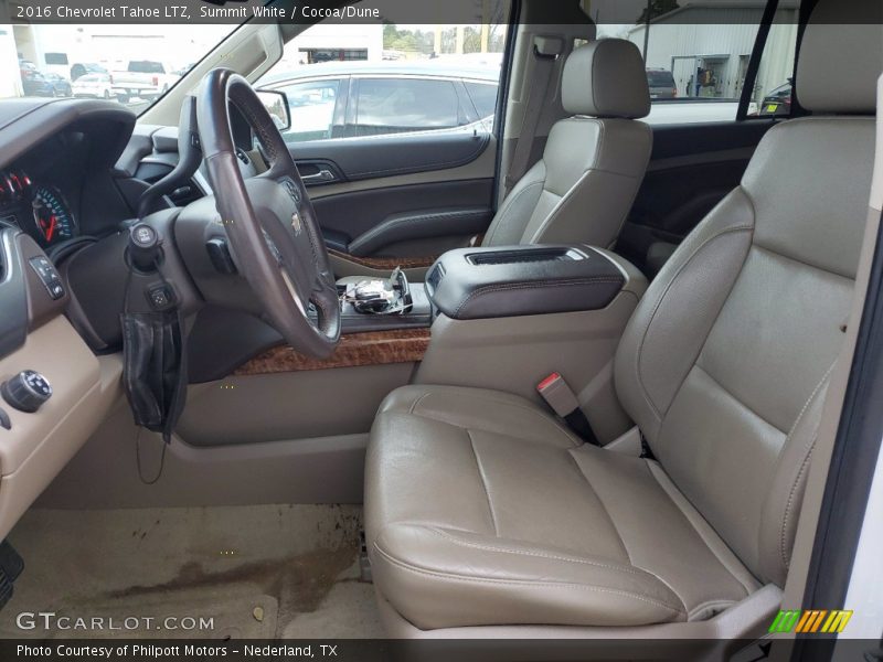 Front Seat of 2016 Tahoe LTZ