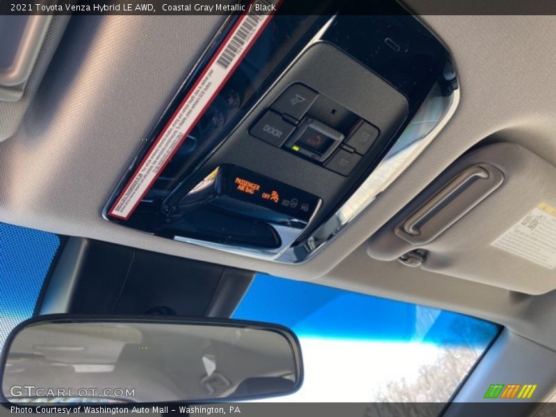Coastal Gray Metallic / Black 2021 Toyota Venza Hybrid LE AWD