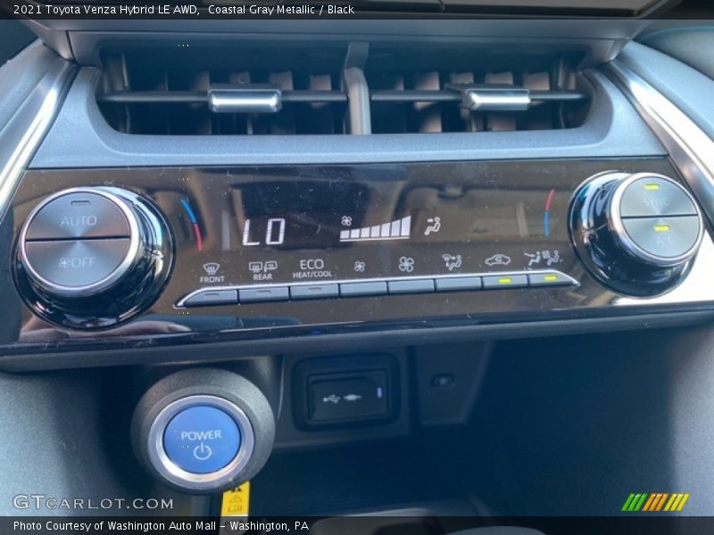 Coastal Gray Metallic / Black 2021 Toyota Venza Hybrid LE AWD
