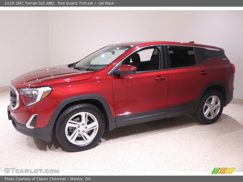 Red Quartz Tintcoat / ­Jet Black 2018 GMC Terrain SLE AWD