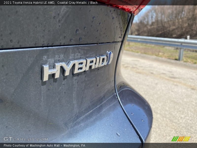 Coastal Gray Metallic / Black 2021 Toyota Venza Hybrid LE AWD