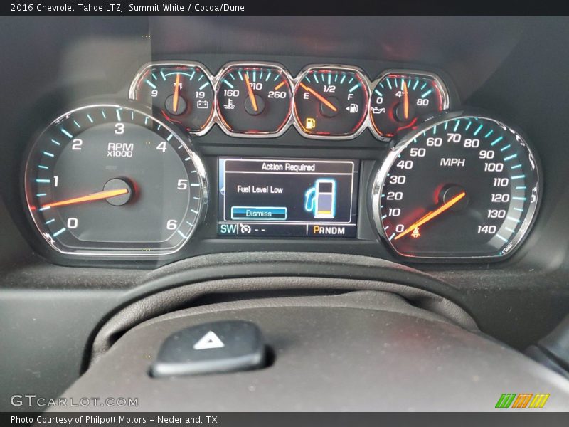  2016 Tahoe LTZ LTZ Gauges