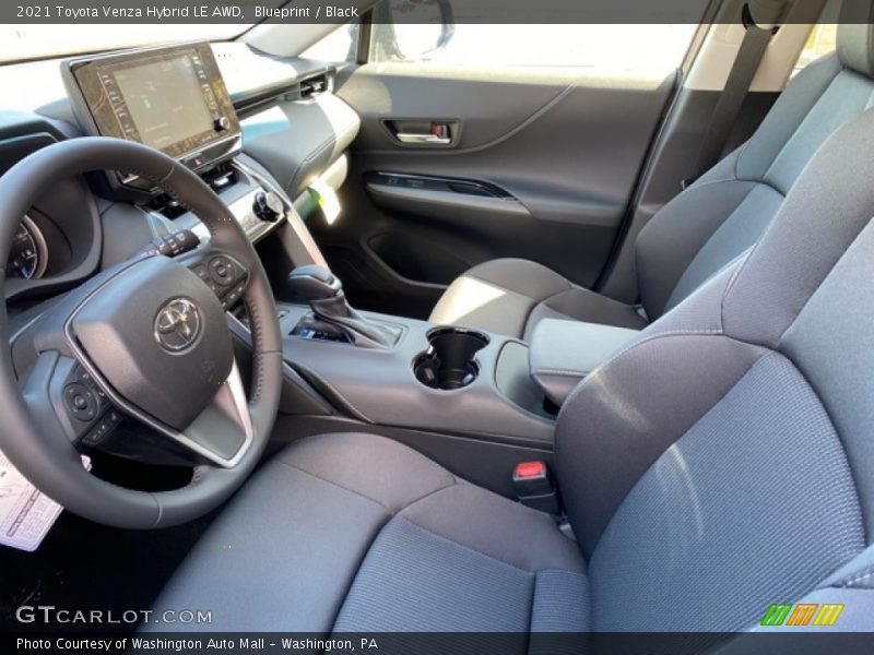  2021 Venza Hybrid LE AWD Black Interior