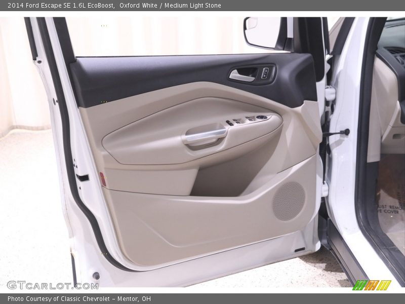 Oxford White / Medium Light Stone 2014 Ford Escape SE 1.6L EcoBoost