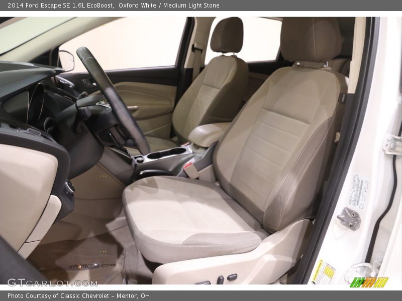 Oxford White / Medium Light Stone 2014 Ford Escape SE 1.6L EcoBoost