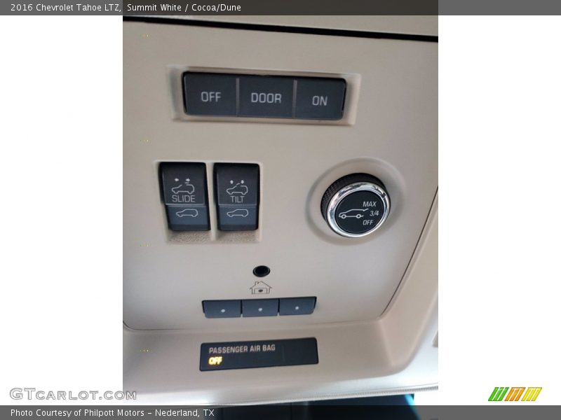 Controls of 2016 Tahoe LTZ