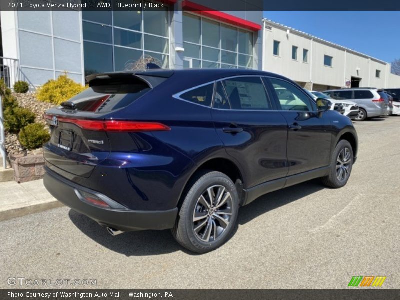 Blueprint / Black 2021 Toyota Venza Hybrid LE AWD