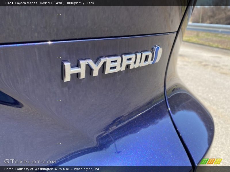 Blueprint / Black 2021 Toyota Venza Hybrid LE AWD