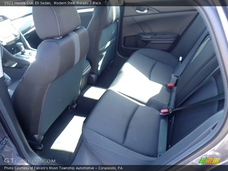 Modern Steel Metallic / Black 2021 Honda Civic EX Sedan