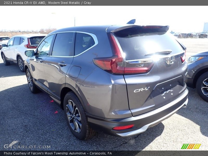 Modern Steel Metallic / Gray 2021 Honda CR-V EX AWD