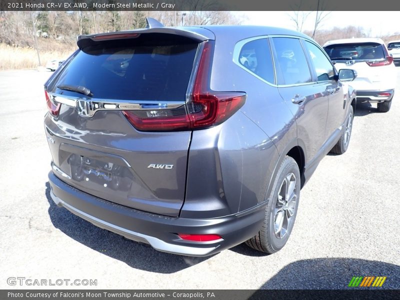 Modern Steel Metallic / Gray 2021 Honda CR-V EX AWD