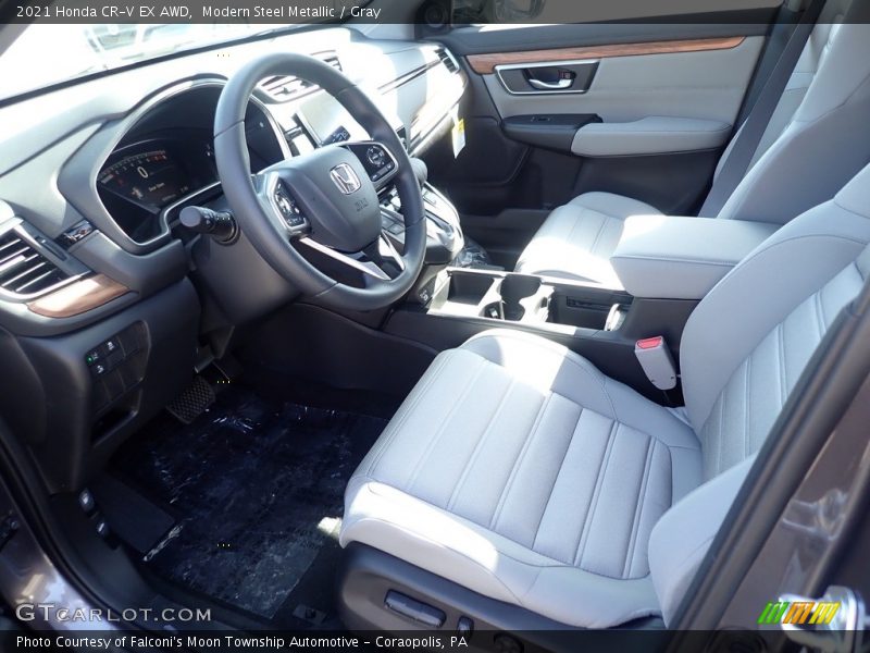 Modern Steel Metallic / Gray 2021 Honda CR-V EX AWD