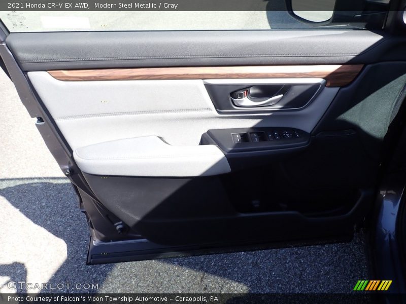 Modern Steel Metallic / Gray 2021 Honda CR-V EX AWD